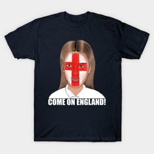 Come On England Football Flag T-Shirt